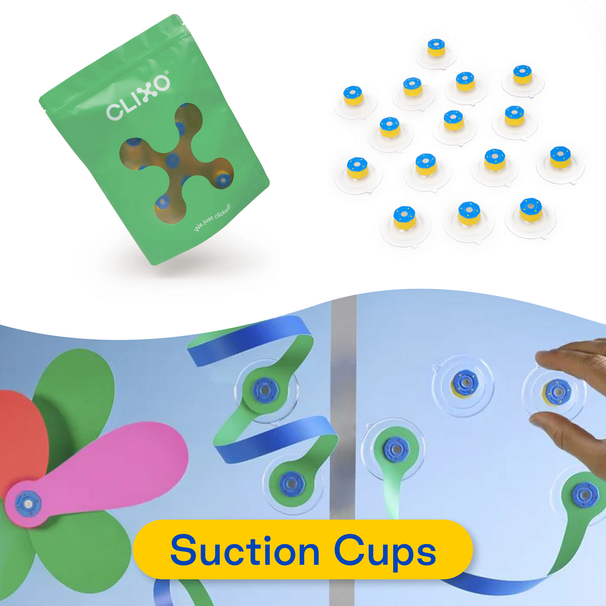 Clixo® | EDU Classroom Suction Cups Accessories