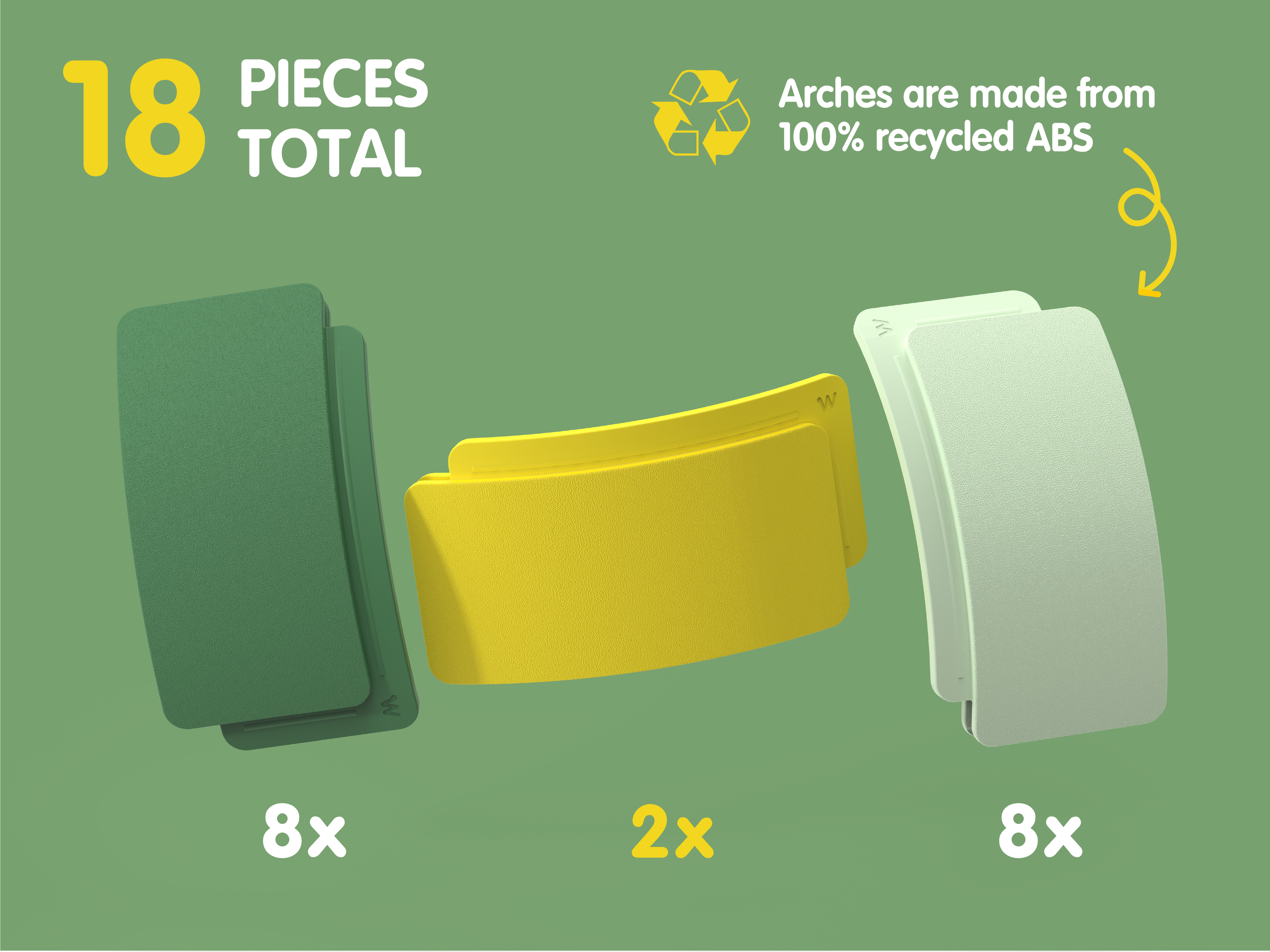 Waytoplay | Arches | Starter set 18 pieces